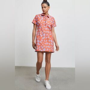 OBEY LEAVES WORK DRESS NEW with tags Size XS GINGER BISCUIT MULTI